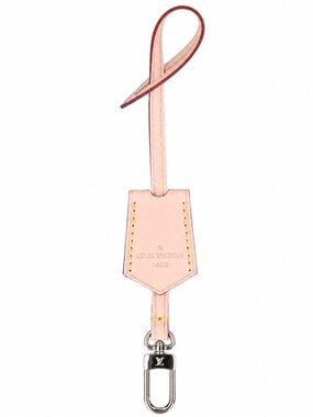 LOUIS VUITTON PENDANT - KEY CLIP - CLOCHETTE (LONG) MADE OF NATURAL LEATHER